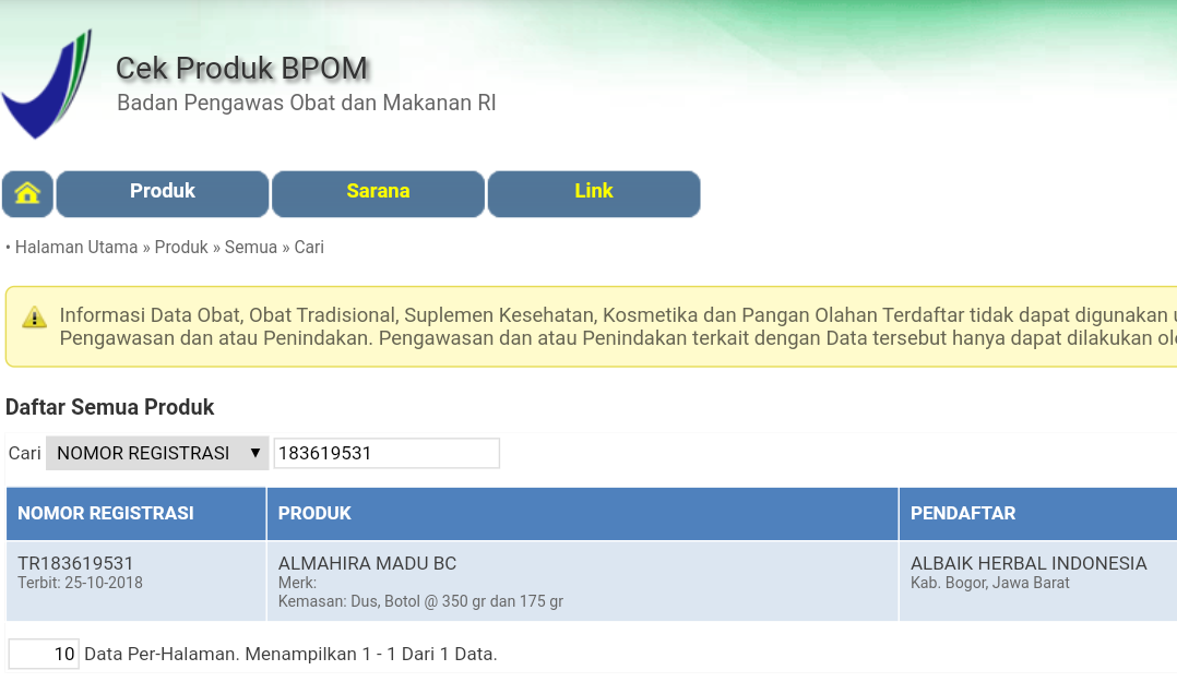 BPOM Madu Almahira BC Jasa Landingpage BPOM Madu Almahira BC Jasa Landingpage
